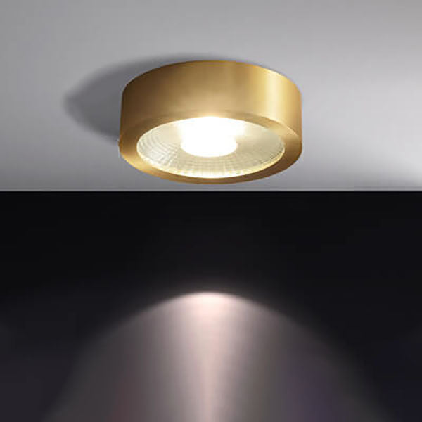 Nordic Light Luxury All-Copper Ultra-Thin LED Flush-Mount Ceiling Light