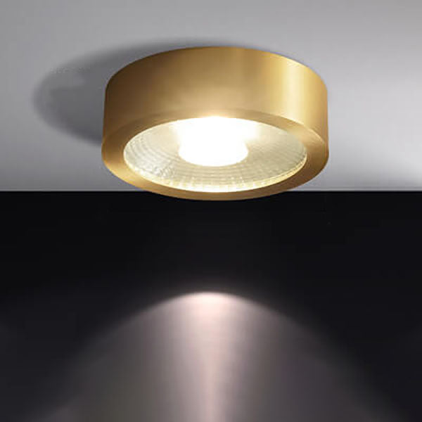 Nordic Light Luxury All-Copper Ultra-Thin LED Flush-Mount Ceiling Light