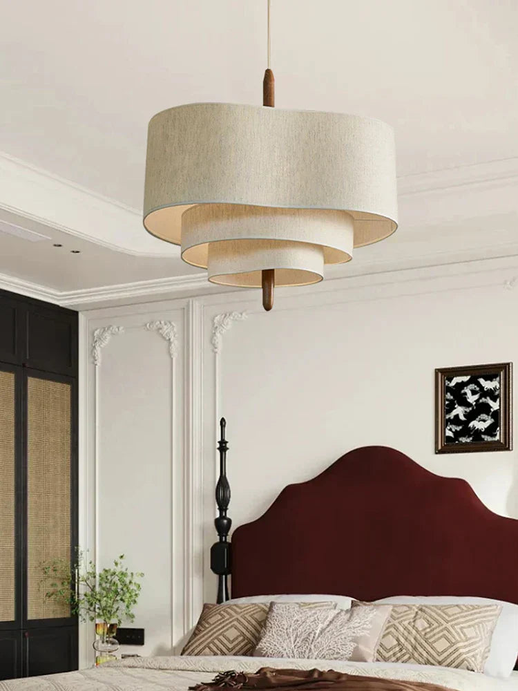 Chic Fabric Chandelier for Living Room or Bedroom