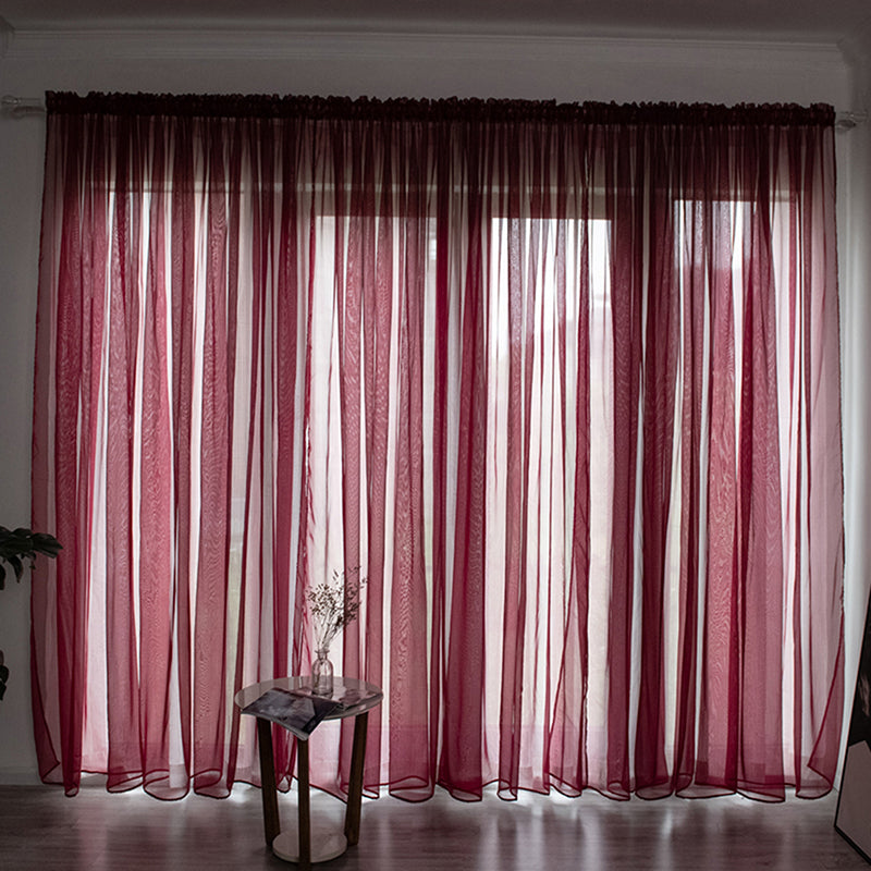 Luxurious Polyester Voile Curtain for Windows