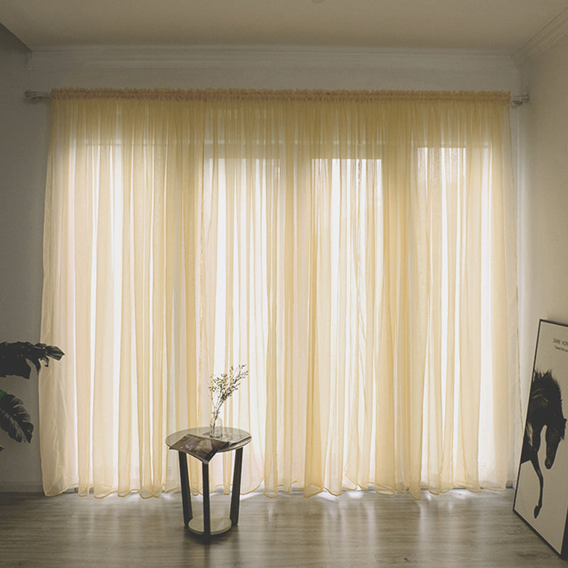 Luxurious Polyester Voile Curtain for Windows
