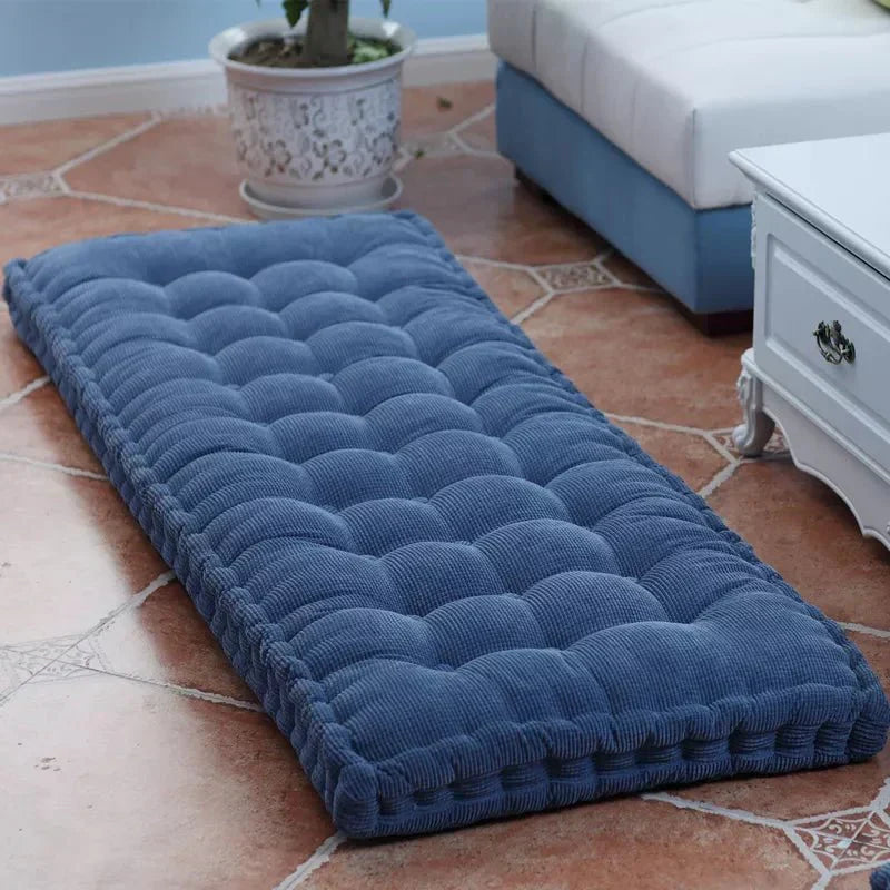Chic Modern Solid-Color Corduroy Bench Cushion