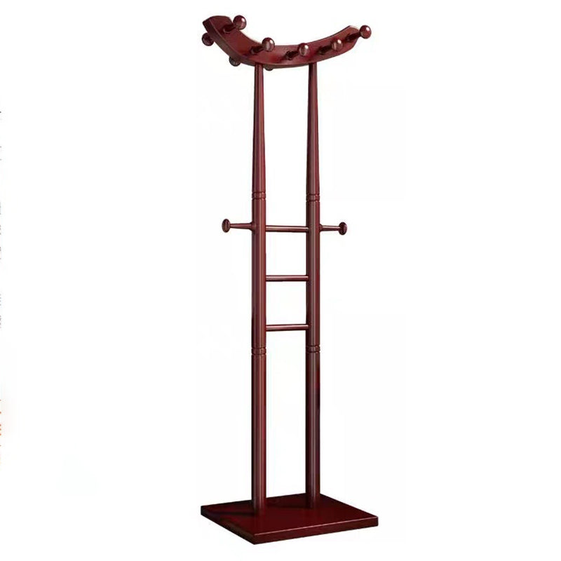 Modern Minimalist Boat-Shaped Solid Wood Hook Rack for Living Room