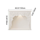 Traditional French-Style Square MDF Mantel Console Table for Living Room