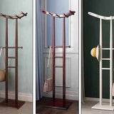 Modern Minimalist Boat-Shaped Solid Wood Hook Rack for Living Room