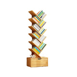 Modern Solid Wood Bookshelf – Eco-Friendly, Rectangular 6/8/10/12-Tier Storage for Home Office