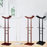 Modern Minimalist Boat-Shaped Solid Wood Hook Rack for Living Room