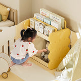 Contemporary Creative 2-Tier Square Cheese Kids' Plastic Bookshelf for Bedroom