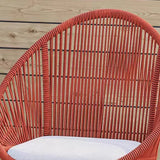 Contemporary Boho Waterproof Woven Rattan Rope Outdoor Coffee Table & Chair Set with Aluminum Alloy Slab – Round and Elliptical Patio Furniture