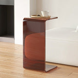 Sleek Modern Minimalist Rectangular Acrylic Side Table for Living Room