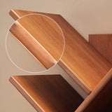Modern Solid Wood Bookshelf – Eco-Friendly, Rectangular 6/8/10/12-Tier Storage for Home Office