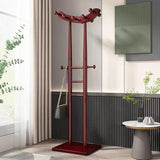 Modern Minimalist Boat-Shaped Solid Wood Hook Rack for Living Room