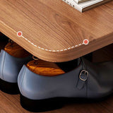 Sleek Modern Minimalist Shoe Storage Rack — Rectangular Cylinder Design, PVC & Wood, 6- or 7-Tier, for Entryways