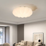 Nordic Contemporary Kids' Flower LED Flush Mount Ceiling Light with PE Shade for Bedroom