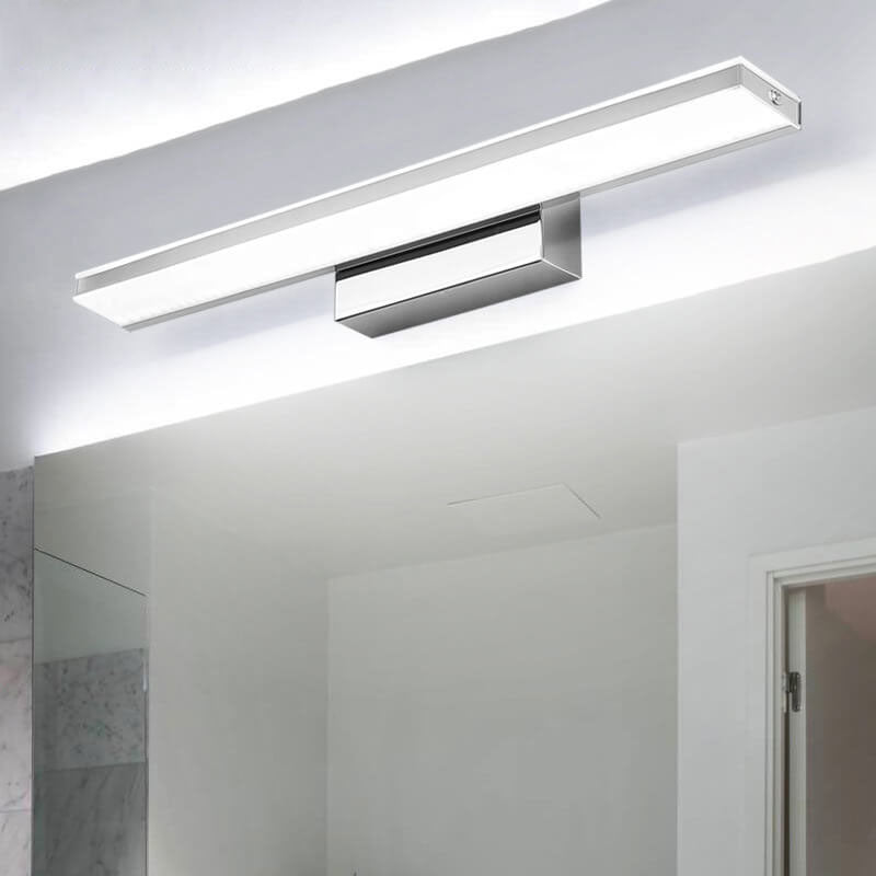 Sleek Modern Minimalist Rectangular Anti-Fog LED Vanity Light Wall Sconce