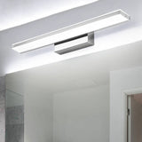 Sleek Modern Minimalist Rectangular Anti-Fog LED Vanity Light Wall Sconce