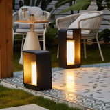 Modern Minimalist Square-Frame LED Landscape Light - Waterproof Stainless Steel & Acrylic for Outdoor Patio & Lawn