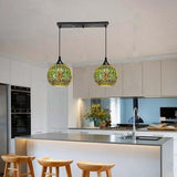 Modern Creative 3D Colorful Fireworks Glass Dome Island Light Chandelier - 2/3-Light