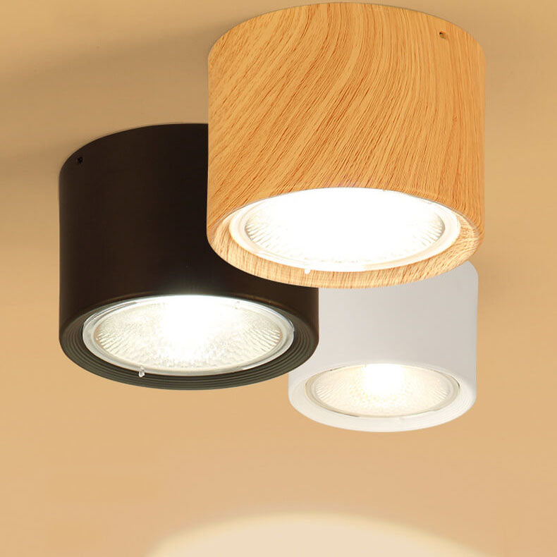 Nordic Cylinder LED Spotlight Flush-Mount Ceiling Light - Sleek Modern Fixture