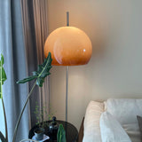 Contemporary Retro Mushroom Glass 2-Light Floor Lamp – Standing Lamp for Living Room