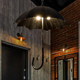 Vintage Industrial 5-Light Umbrella Chandeliers – Retro-Style Ceiling Lighting