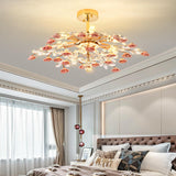 Modern Luxury Rose Iron & Ceramic Crystal Chandelier – 6/7/8-Light Options