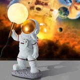 Creative Contemporary Cartoon Astronaut Wall Sconce - 1-Light Bedroom Lamp (Resin & ABS)