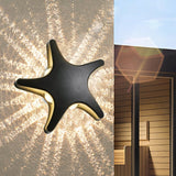 Aluminum Starfish LED Waterproof Outdoor Wall Sconce – Contemporary Patio Lighting