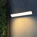 Sleek Modern Outdoor LED Wall Sconce Lamp - Long-Bar Aluminum & Acrylic, Waterproof
