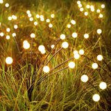 Modern Solar Firefly LED Garden Light – Waterproof ABS, Ground-In Lawn Landscape Lighting