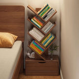 Modern Solid Wood Bookshelf – Eco-Friendly, Rectangular 6/8/10/12-Tier Storage for Home Office