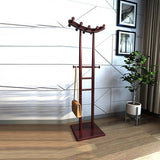 Modern Minimalist Boat-Shaped Solid Wood Hook Rack for Living Room