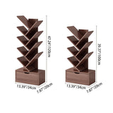 Modern Solid Wood Bookshelf – Eco-Friendly, Rectangular 6/8/10/12-Tier Storage for Home Office