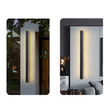 Retro Outdoor LED Wall Sconce Lamp - Waterproof Rectangular Strip Light