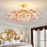 Modern Luxury Rose Iron & Ceramic Crystal Chandelier – 6/7/8-Light Options