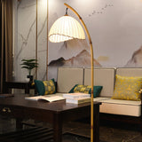 Retro Zen Simulated Bamboo Pole Floor Lamp – 1-Light Standing Lamp