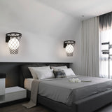 Modern Art Deco Kids' Iron & Glass Basketball Hoop Wall Sconce Lamp – 1-Light Bedroom Lighting