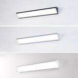 Modern Industrial Waterproof LED Wall Sconce with Rectangular Aluminum Frame and Acrylic Panel for Outdoor Patio