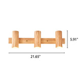 Modern Minimalist Wood Track Spotlight Wall Sconce - 1, 2, or 3 Light Heads