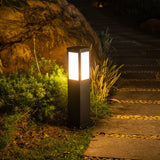 Chic Modern Solar Lawn Square Column Outdoor Waterproof Path Light