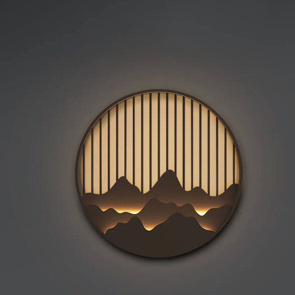 Modern Round Stainless Steel PC LED Waterproof Outdoor Wall Sconce Light