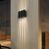Modern Wave Aluminum LED Outdoor Wall Sconce – Waterproof, Weatherproof Exterior Lighting