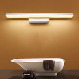Sleek Modern Minimalist Rectangular Anti-Fog LED Vanity Light Wall Sconce