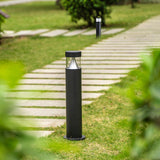 Modern Industrial Aluminum LED Column Garden Light – Waterproof Landscape Lighting for Lawn & Garden