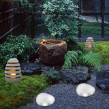 Solar Pebble LED Outdoor Landscape Light with ABS Sandblasted Glass – Durable, Weatherproof Garden Path Lighting