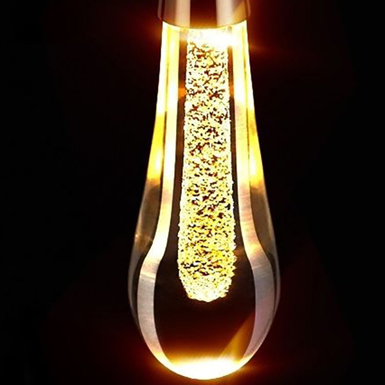 Contemporary Scandinavian Water-Drop Crystal LED Chandelier – Iron & Aluminum for Bedroom
