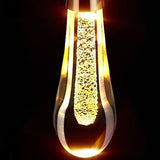 Contemporary Scandinavian Water-Drop Crystal LED Chandelier – Iron & Aluminum for Bedroom