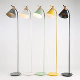 Nordic-Inspired Macaron Cone Shade 1-Light Floor Lamp