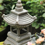 Japanese Zen Pagoda Solar LED Garden Light – Waterproof Stone Landscape Decor