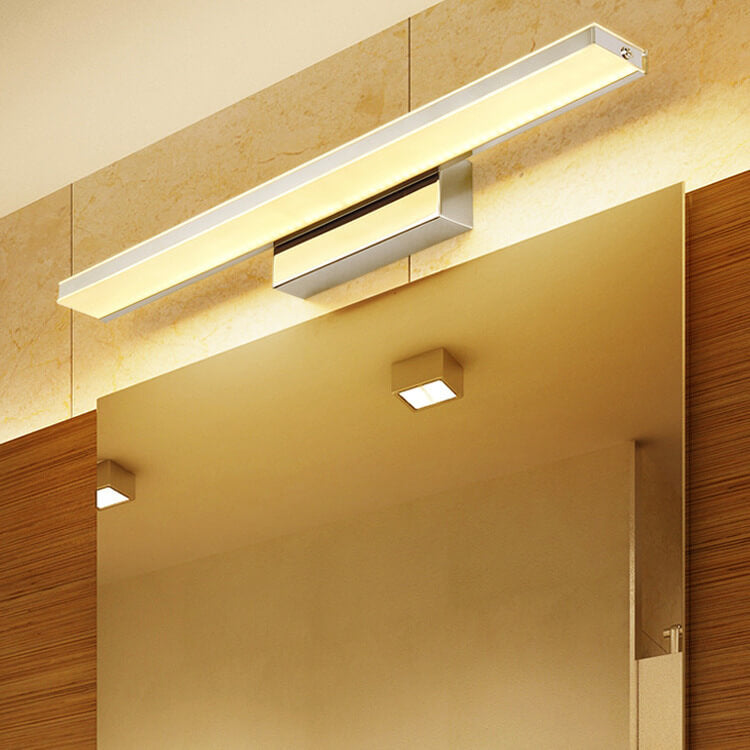 Sleek Modern Minimalist Rectangular Anti-Fog LED Vanity Light Wall Sconce